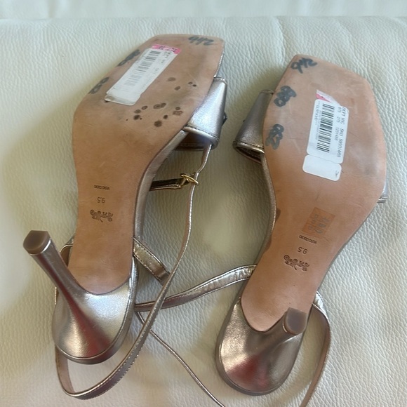COACH Kyra Metallic Leather Sandal - Picture 14 of 16